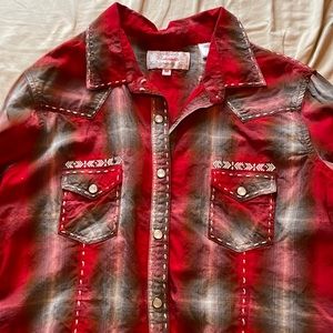 Western pearl snap long-sleeve shirt